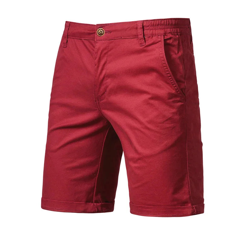 Short homme à taille partiellement élastiquée