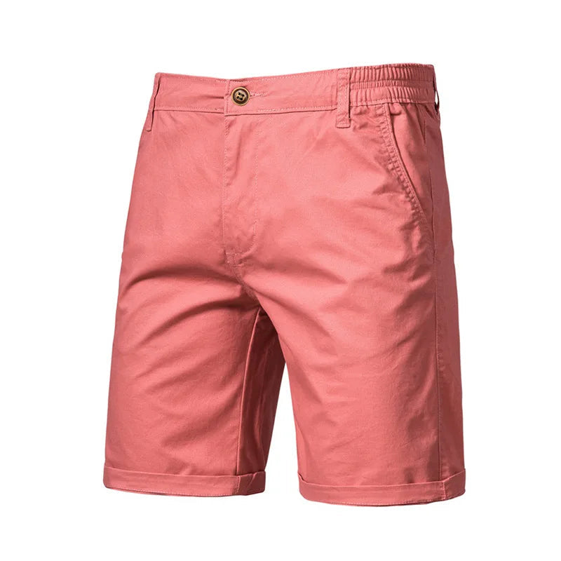Short homme à taille partiellement élastiquée