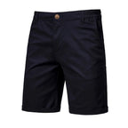 Short homme à taille partiellement élastiquée