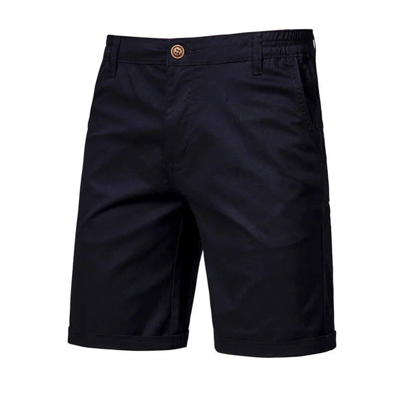 Short homme à taille partiellement élastiquée