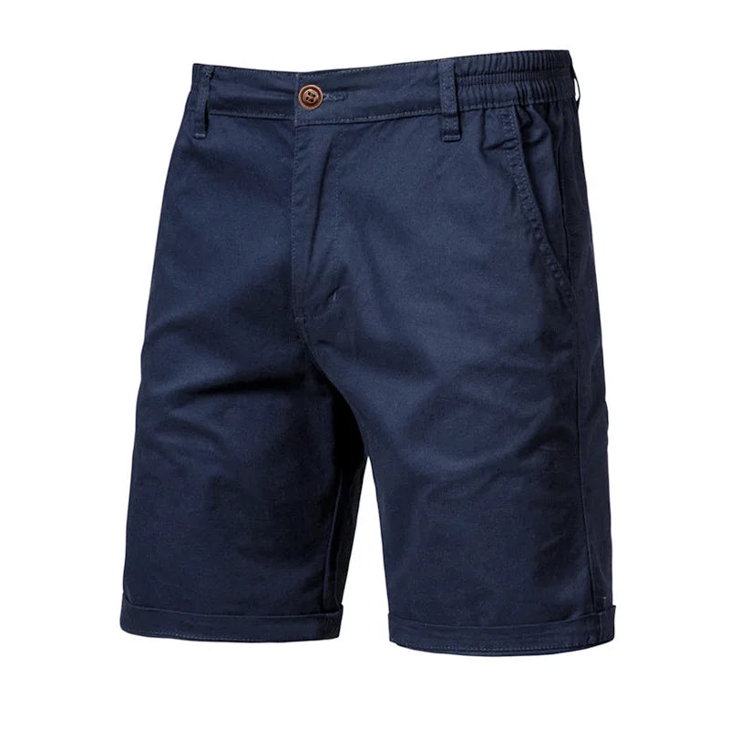 Short homme à taille partiellement élastiquée