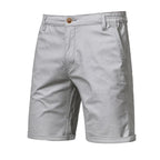 Short homme à taille partiellement élastiquée