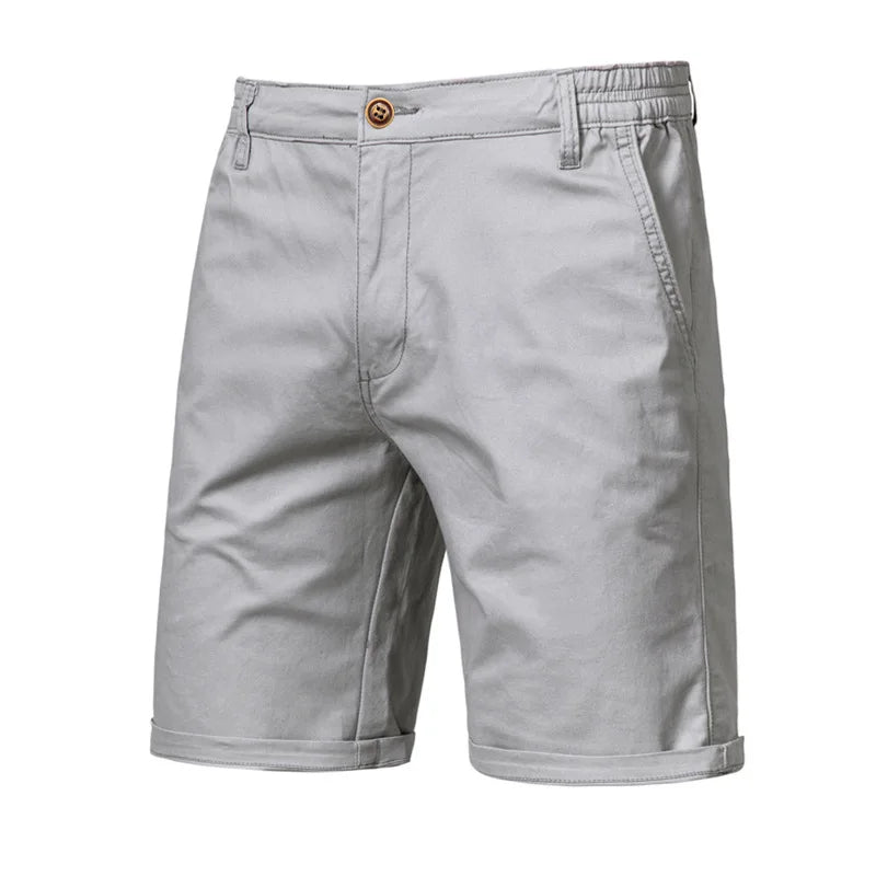 Short homme à taille partiellement élastiquée