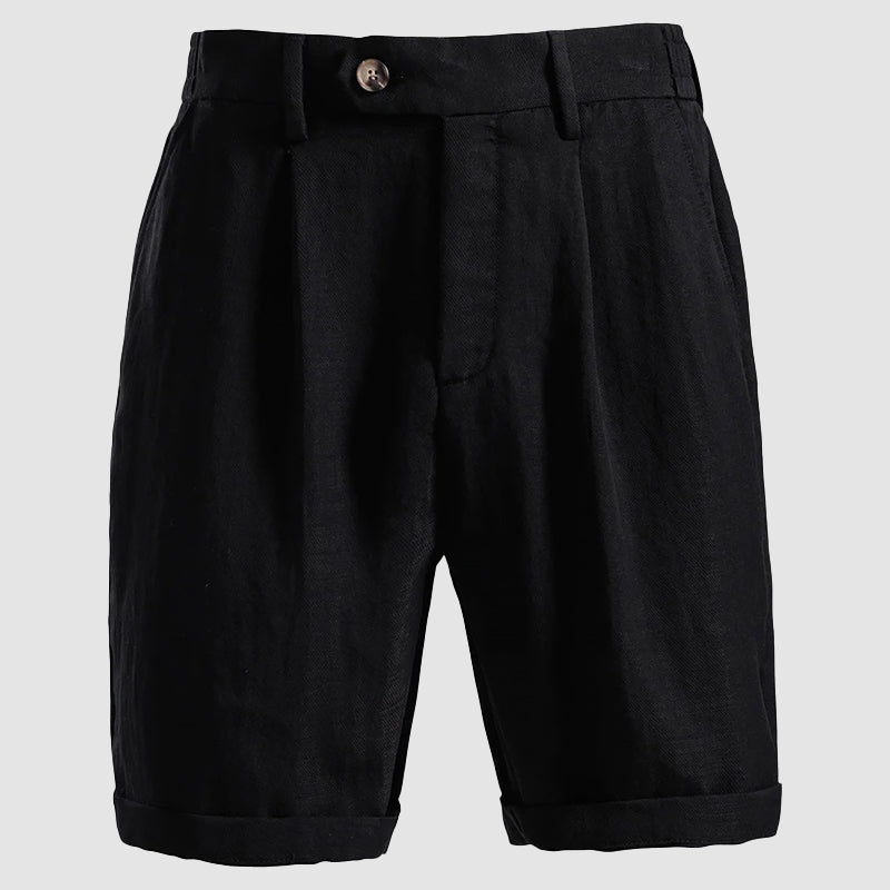 Short homme chino plissé