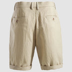 Short homme chino plissé
