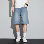 Short homme coupe droite délavé