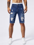 Short homme déchiré coupe droite