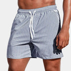 Short homme rayé à cordon