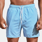 Short homme rayé à cordon