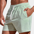 Short homme rayé à cordon