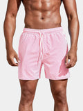Short homme rayé à cordon