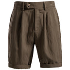 Short homme taille boutonnée