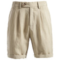Short homme taille boutonnée