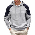 Sweat à capuche homme à empiècements contrastants