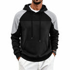 Sweat à capuche homme à empiècements contrastants