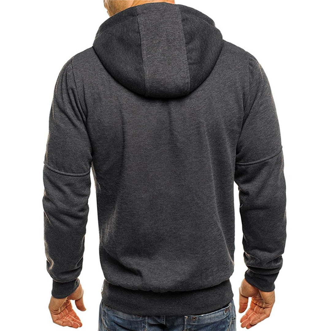 Sweat homme à capuche zippé manches longues