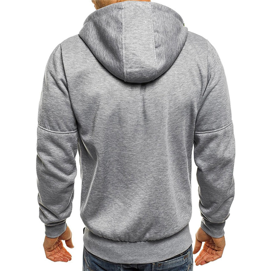 Sweat homme à capuche zippé manches longues