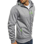 Sweat homme à capuche zippé manches longues