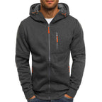 Sweat homme à capuche zippé manches longues