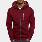 Sweat homme à capuche zippé manches longues