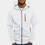 Sweat homme à capuche zippé manches longues