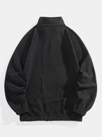 Sweat homme col montant demi-zip manches raglan