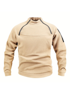 Sweat homme col montant zippé manches raglan