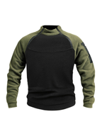 Sweat homme col montant zippé manches raglan