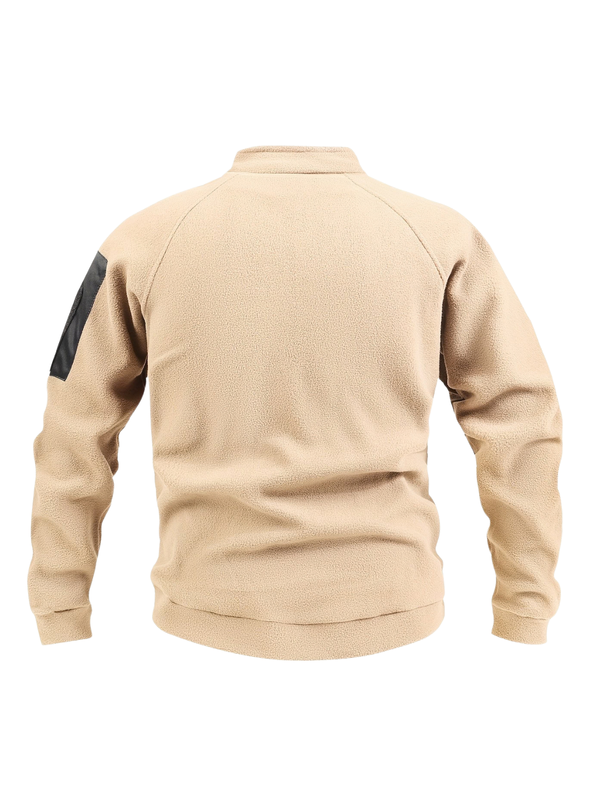 Sweat homme col montant zippé manches raglan
