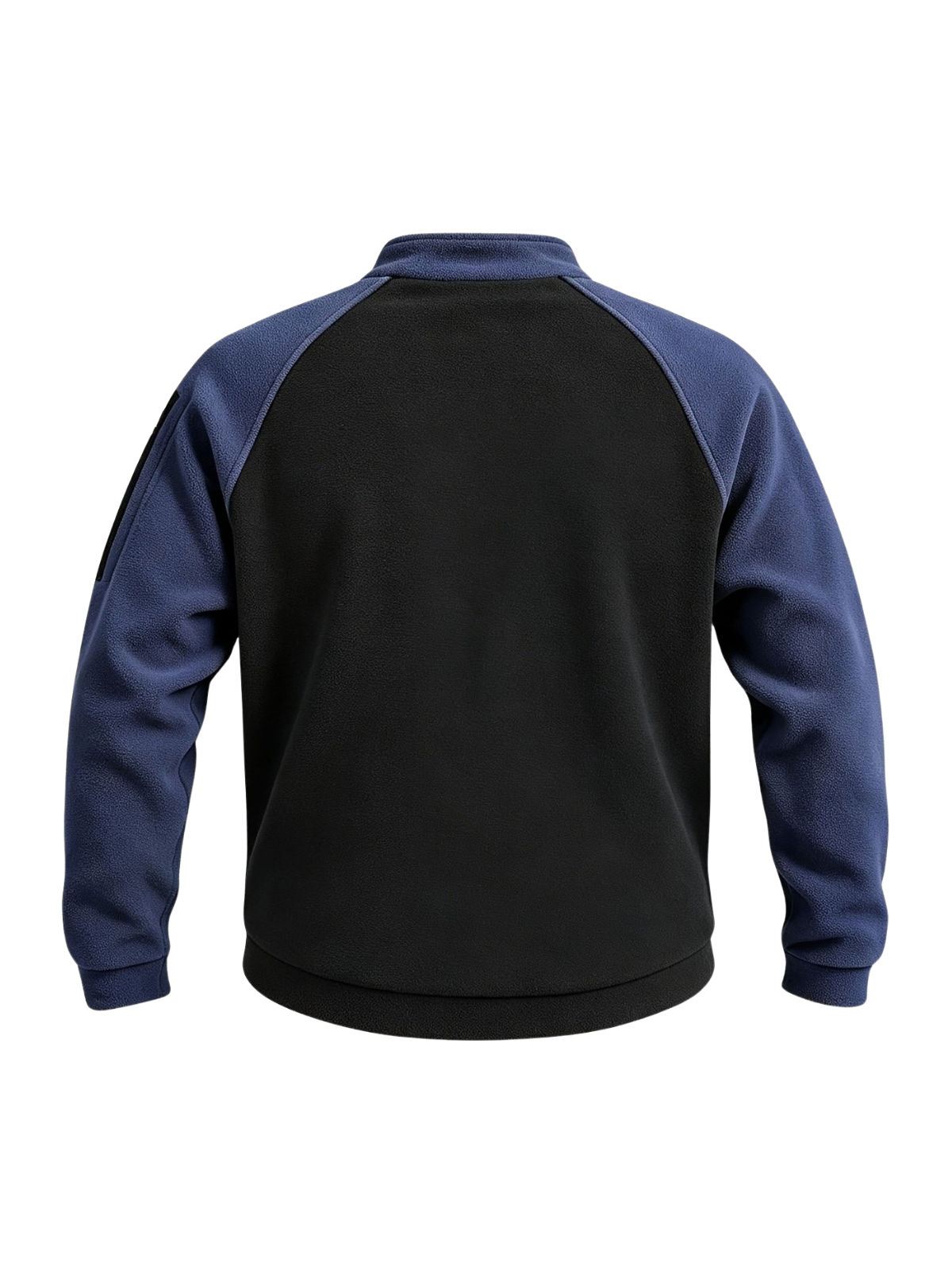 Sweat homme col montant zippé manches raglan