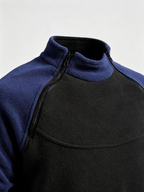 Sweat homme col montant zippé manches raglan