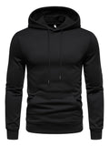 Sweat homme uni à capuche