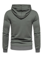 Sweat homme uni à capuche