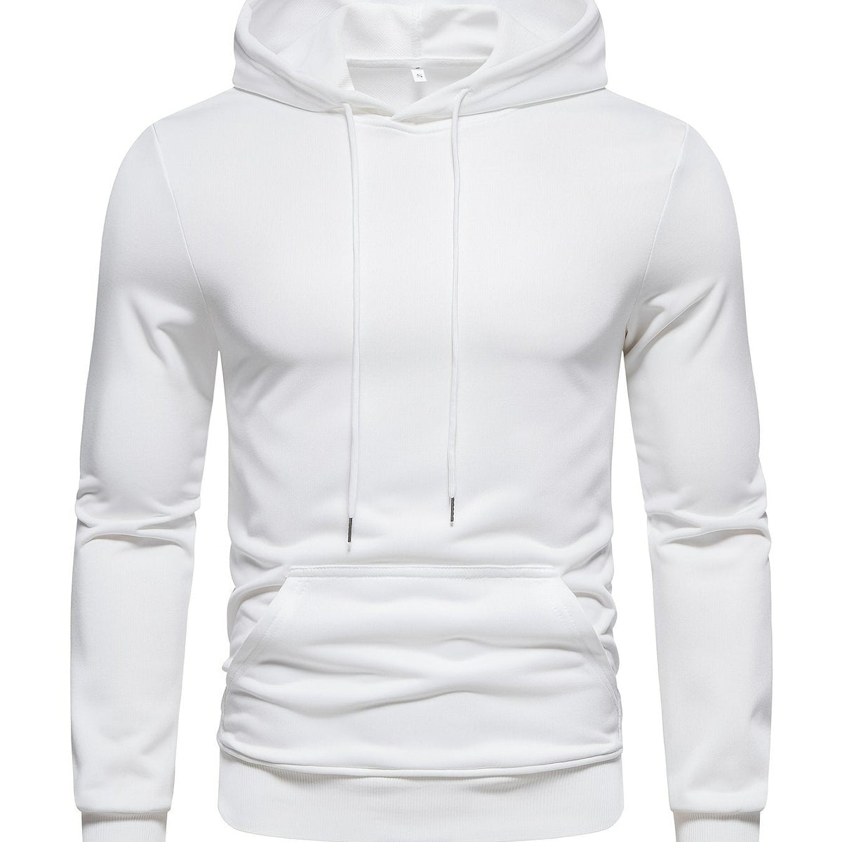 Sweat homme uni à capuche