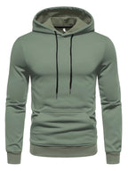 Sweat homme uni à capuche