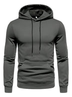 Sweat homme uni à capuche