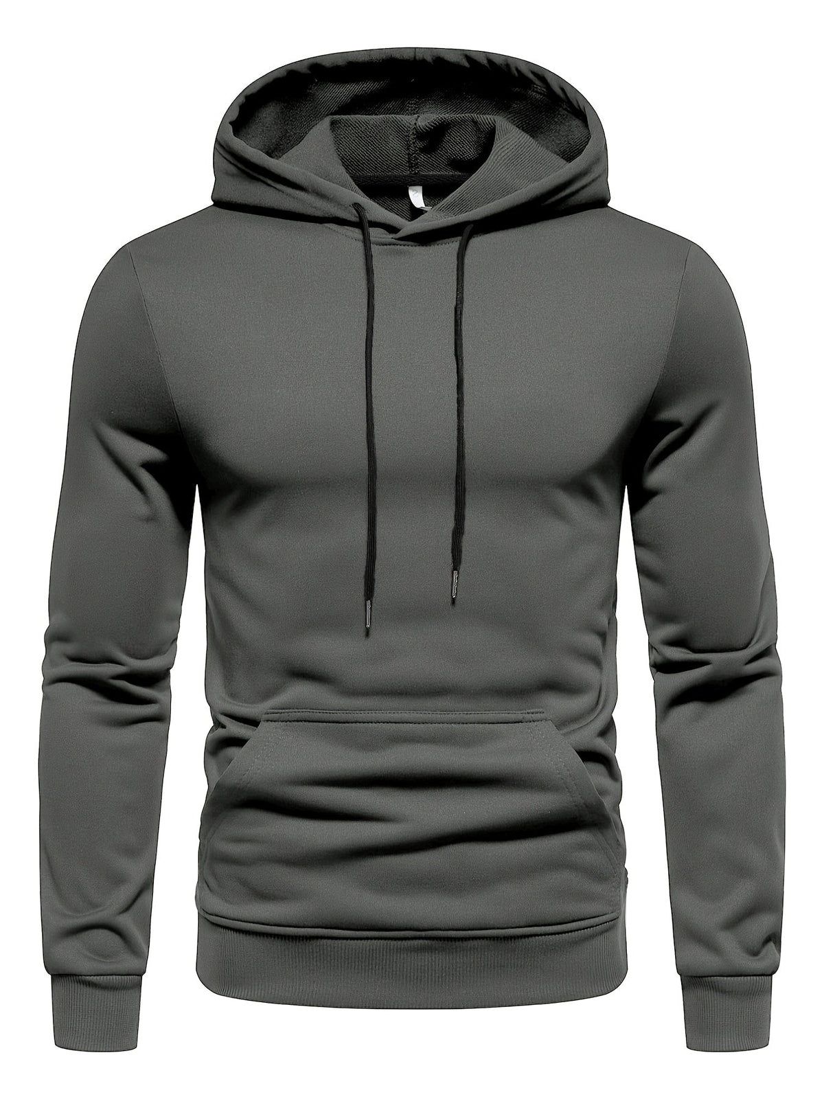 Sweat homme uni à capuche