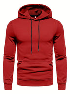Sweat homme uni à capuche