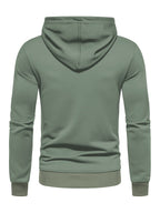 Sweat homme uni à capuche