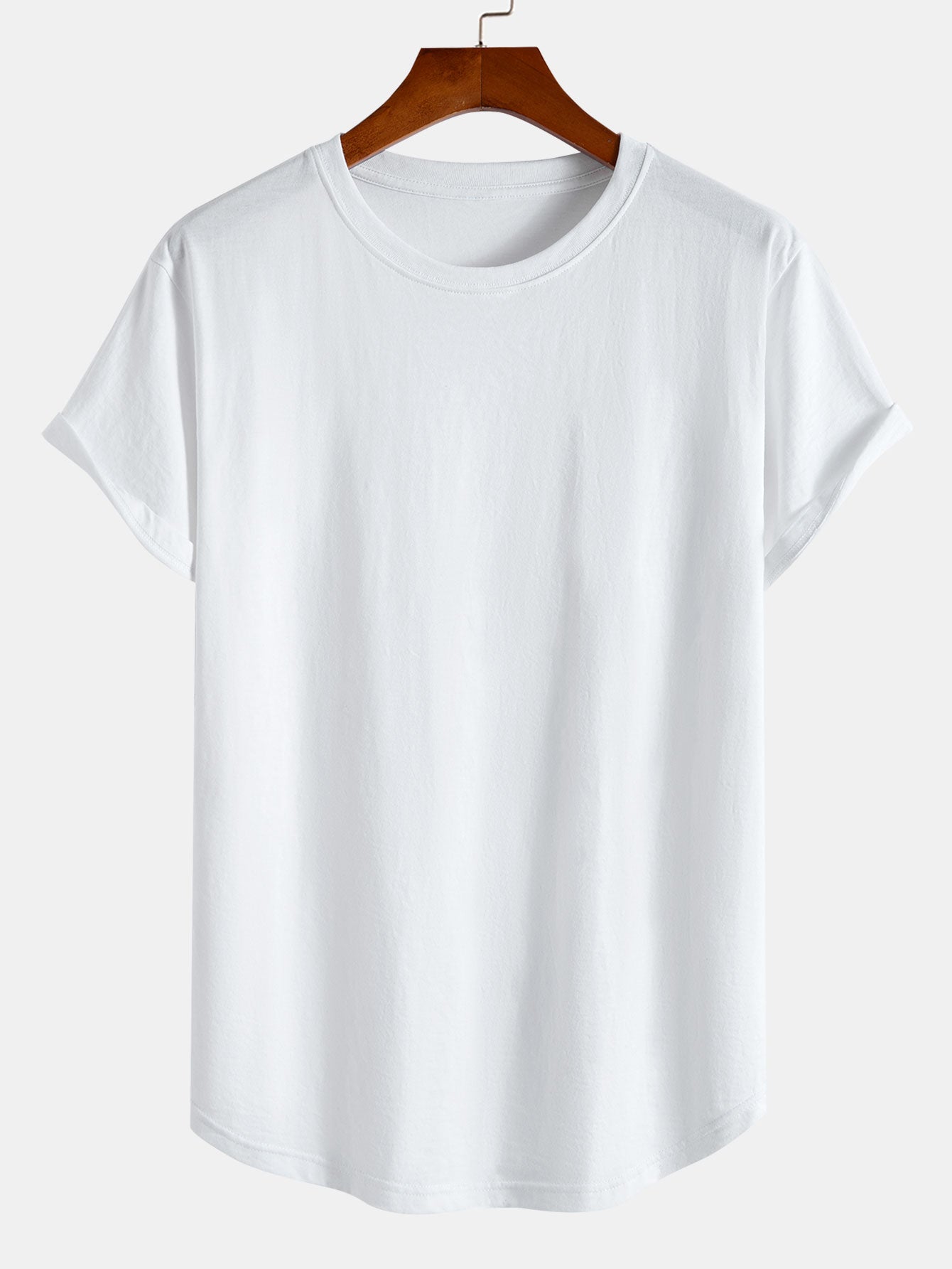 T-shirt homme bas arrondi