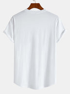 T-shirt homme bas arrondi