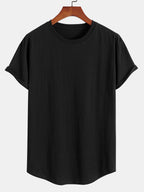 T-shirt homme bas arrondi
