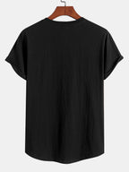 T-shirt homme bas arrondi