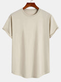 T-shirt homme bas arrondi