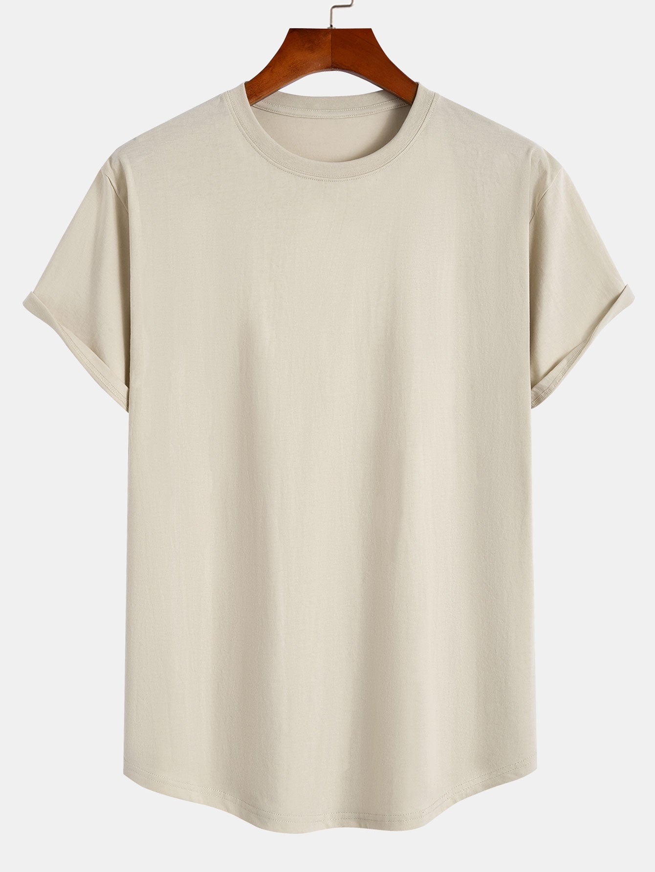 T-shirt homme bas arrondi