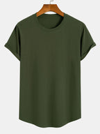 T-shirt homme bas arrondi