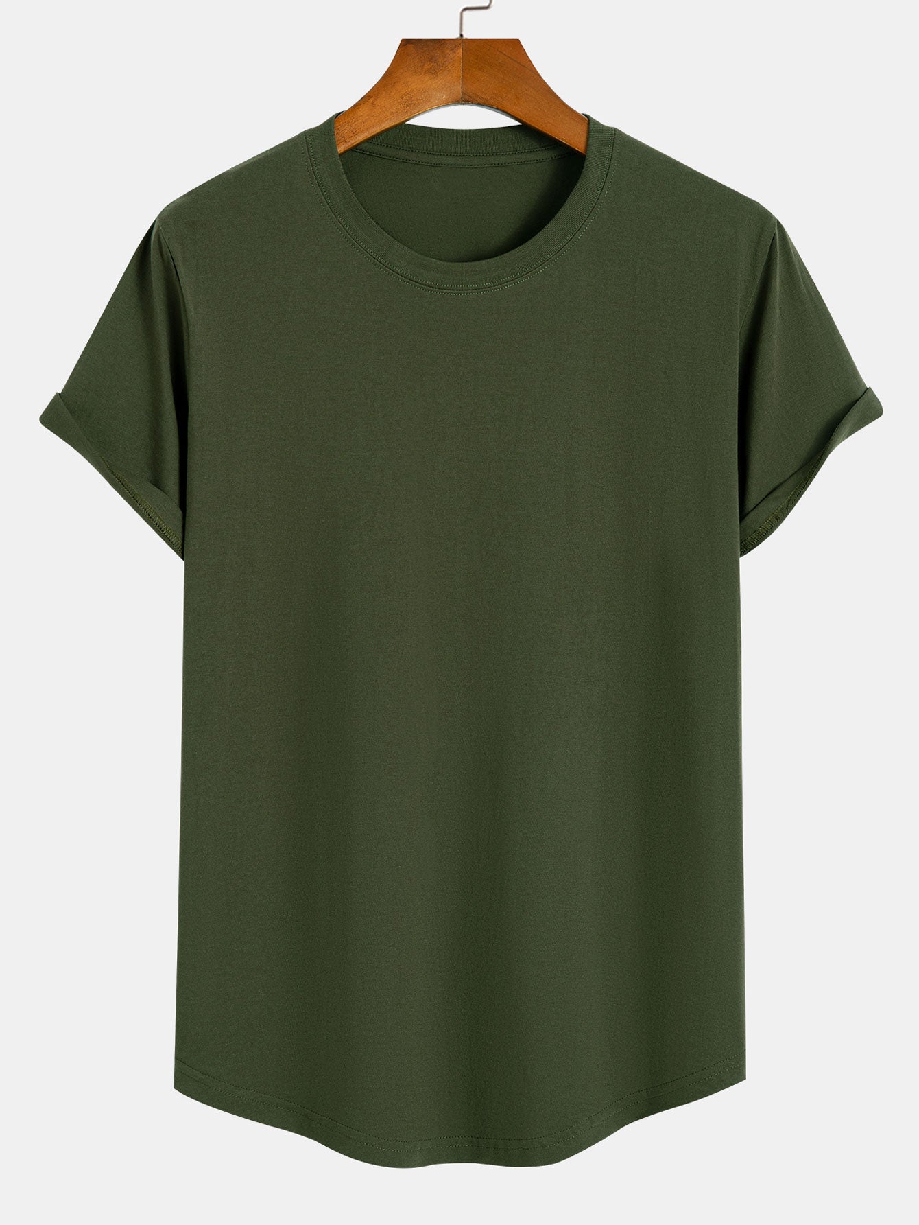 T-shirt homme bas arrondi