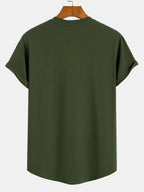 T-shirt homme bas arrondi