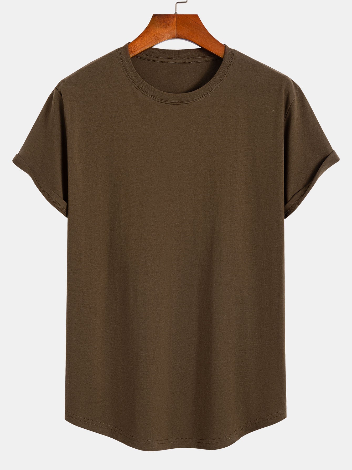 T-shirt homme bas arrondi