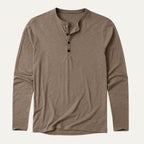 T-shirt homme boutonné manches longues